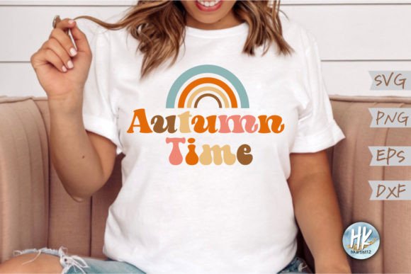 Autumn Time Retro SVG