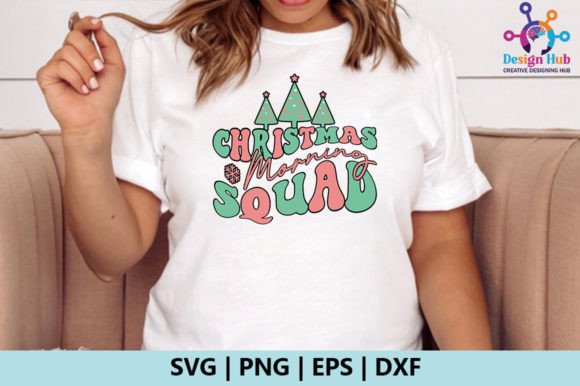 Christmas Morning Squad Retro SVG