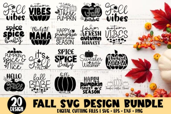 Fall Retro SVG Design Bundle