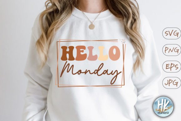 Hello Monday Retro SVG