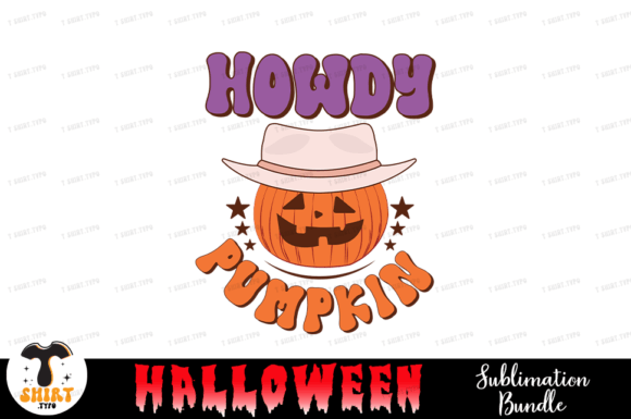Howdy Pumpkin, Halloween Svg, Retro Svg