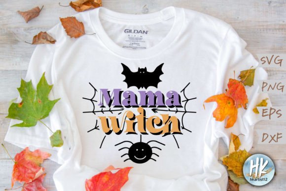 Mama Witch Retro SVG