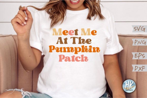 Meet Me at the Pumpkin Patch Retro SVG