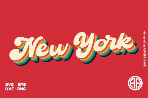 New York Retro SVG T Shirt Design
