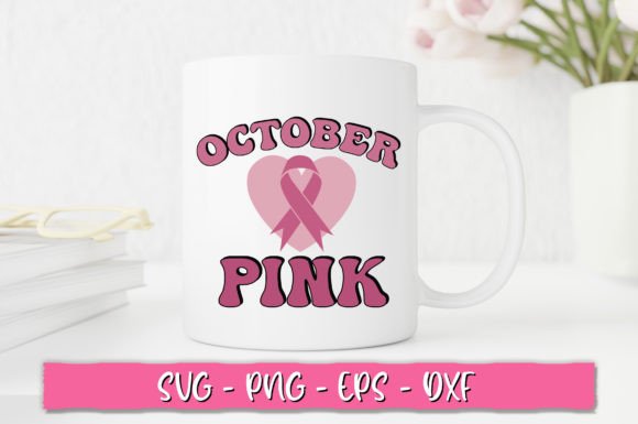 October Pink Retro SVG