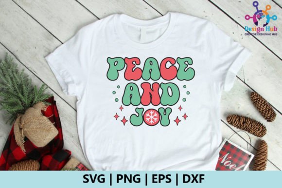 Peace and Joy Retro SVG