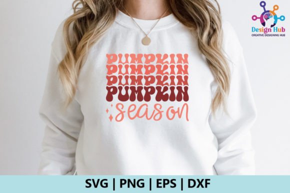 Pumpkin Season Retro SVG