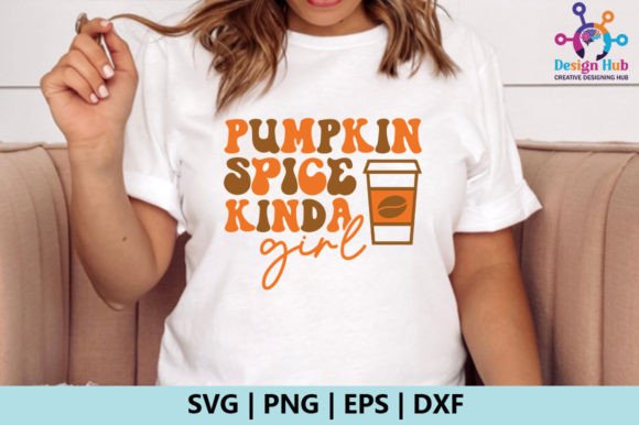 Pumpkin Spice Kinda Girl Retro SVG
