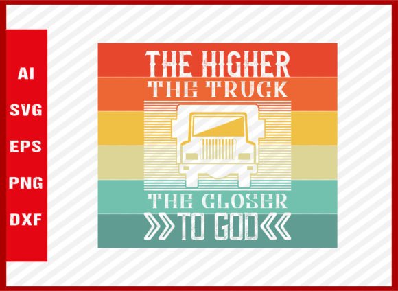 Retro SVG, Colorful Retro, Trucker SVG
