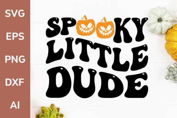 Spooky Little Dude Halloween Retro SVG